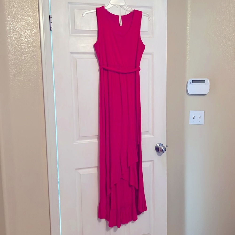 Vanilla Bay Hot Pink High Low Dress